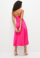 MILLA - Fit and flare midi dress - pink yarrow