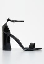 Miss Black - Bliss1 ankle strap heel - black
