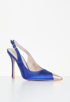 Miss Black - Stylus1 court heel - blue
