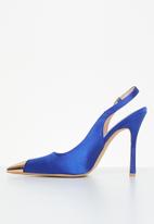 Miss Black - Stylus1 court heel - blue