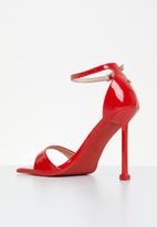 Miss Black - Majesty1 stiletto heel - red
