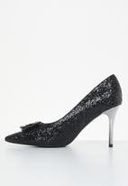 Miss Black - Crystal1 court heel - black