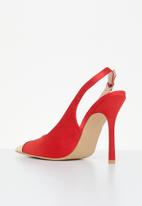 Miss Black - Stylus1 court heel - red