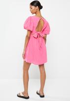 Cotton On - Elise v-neck mini dress - fun pink