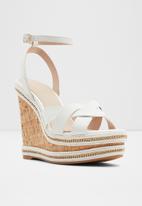 ALDO - Droyers wedge heel - white