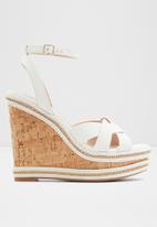 ALDO - Droyers wedge heel - white