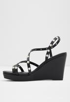 ALDO - Grandede wedge heel - black