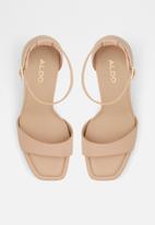 ALDO - Enaegyn leather block heel - beige