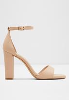 ALDO - Enaegyn leather block heel - beige