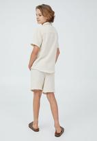 Cotton On - St tropez short sleeve shirt-rainy day / cheesecloth