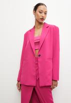 VELVET - Co-ord luxe jacket - pink