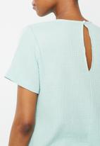 edit Maternity - Maternity textured nursing blouse - sage