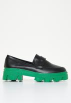 Superbalist - Rosa loafer - green & black