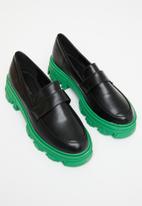 Superbalist - Rosa loafer - green & black