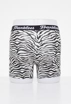 Franklees - Zebra long leg trunks - black & white