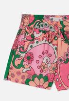 Cotton On - Kelsie short - bright paisley floral