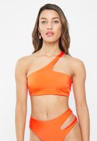 DORINA - Muani bikini top - pink & orange 