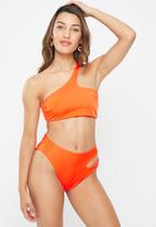 DORINA - Muani high leg brief bikini bottom - pink & orange 