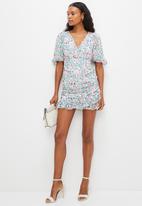 MILLA - Ruched mini dress - spring floral