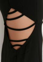 Trendyol - Waist cut out maxi dress - black