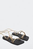 MANGO - Paula strappy sandal - beige