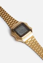 Casio - Wide LCD backlight watch - gold