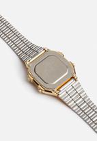 Casio - Wide LCD backlight watch - gold