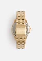 Armani Exchange - Hampton, 45 mm, 3 hand date, round, 5 atm-gold, gold stainless steel s