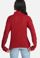 dailyfriday - Ribbed funnel neck knit