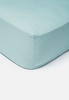 Sixth Floor - Polycotton fitted sheet - duck egg