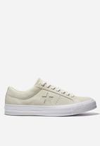 converse one star suede cream