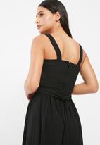 Knotted front cami top - black dailyfriday T-Shirts, Vests & Camis ...