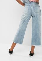 Wide leg contrast side jeans - Blue Missguided Jeans | Superbalist.com