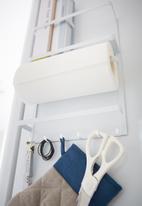Yamazaki - Tower magnetic refrigerator side rack - white