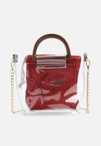 dailyfriday - Ciara clear bag - red 