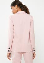 Missguided - Pinstripe blazer - pink