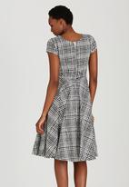 50s Style Checked Twist Dress Black and White Thula Sindi Formal ...