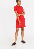 tommy hilfiger red polo dress