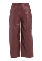 Akedo - Pleather trousers Red