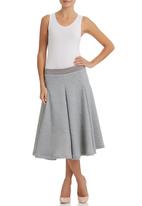 Flare Skirt with Panels Grey Mid Grey Gert-Johan Coetzee Skirts ...