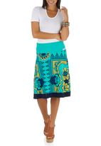 Mzanzi Skirt Turquoise OLKA POLKA Skirts | Superbalist.com