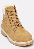 the modern utility lace up boot