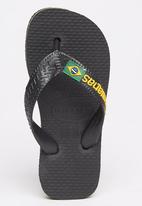 Havaianas - Brazil Logo Flip Flops-Black