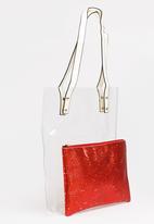 Joy Collectables - Transparent Shopper Bag Red