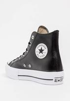 Converse - Chuck Taylor All Star Lift Clean - Hi - Black- Leather