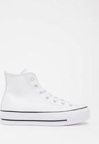 Converse - Chuck Taylor All Star Lift Clean - Hi  - White - Leather