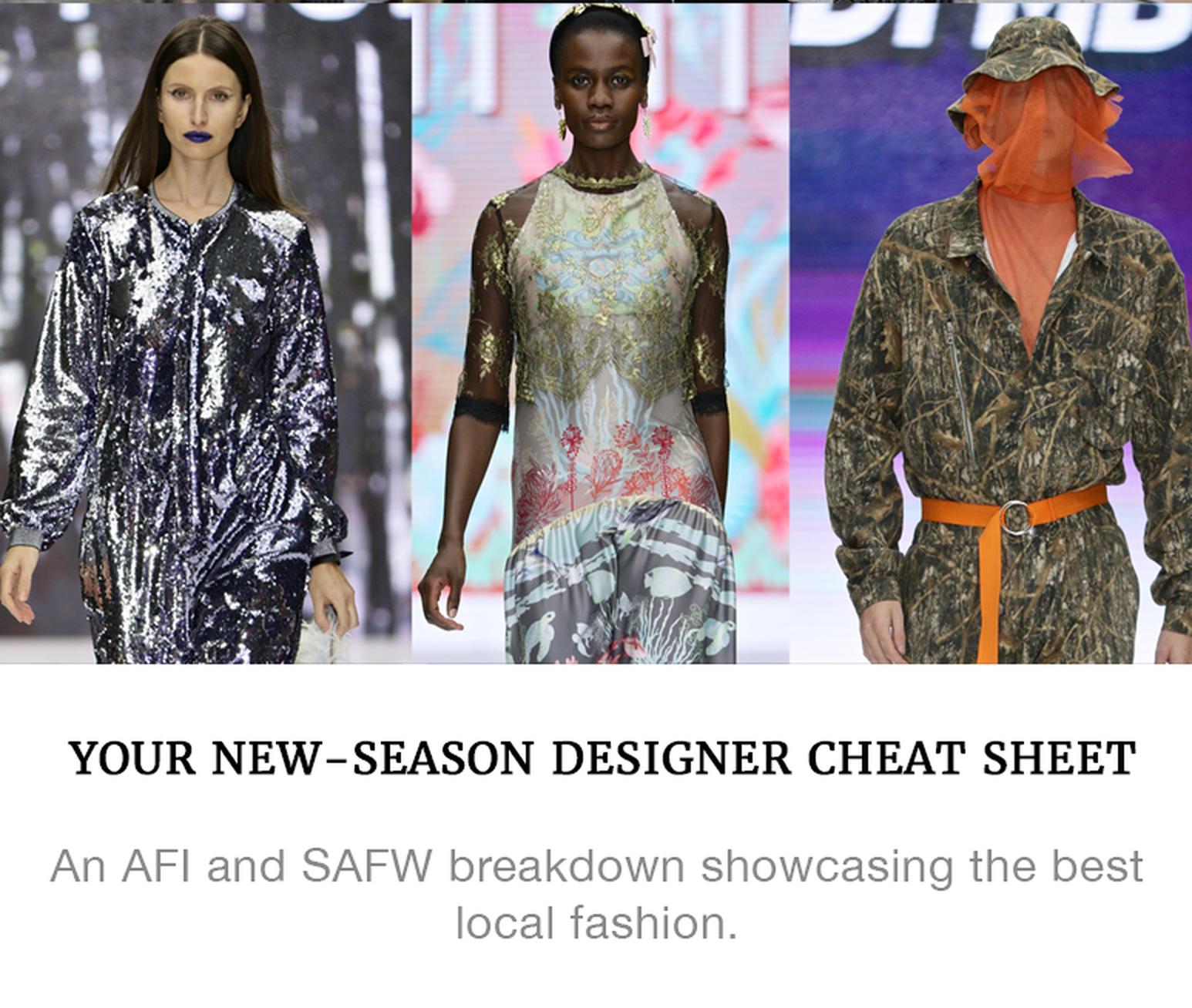Your New Season Designer Cheat Sheet