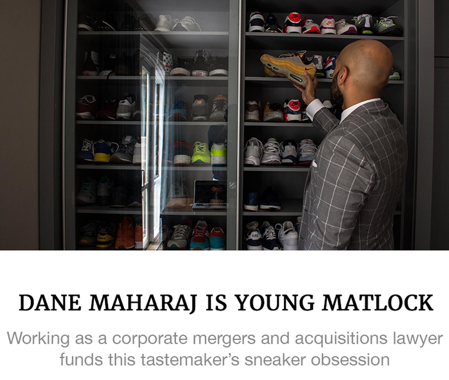 Sneaker collector Dane Maharaj