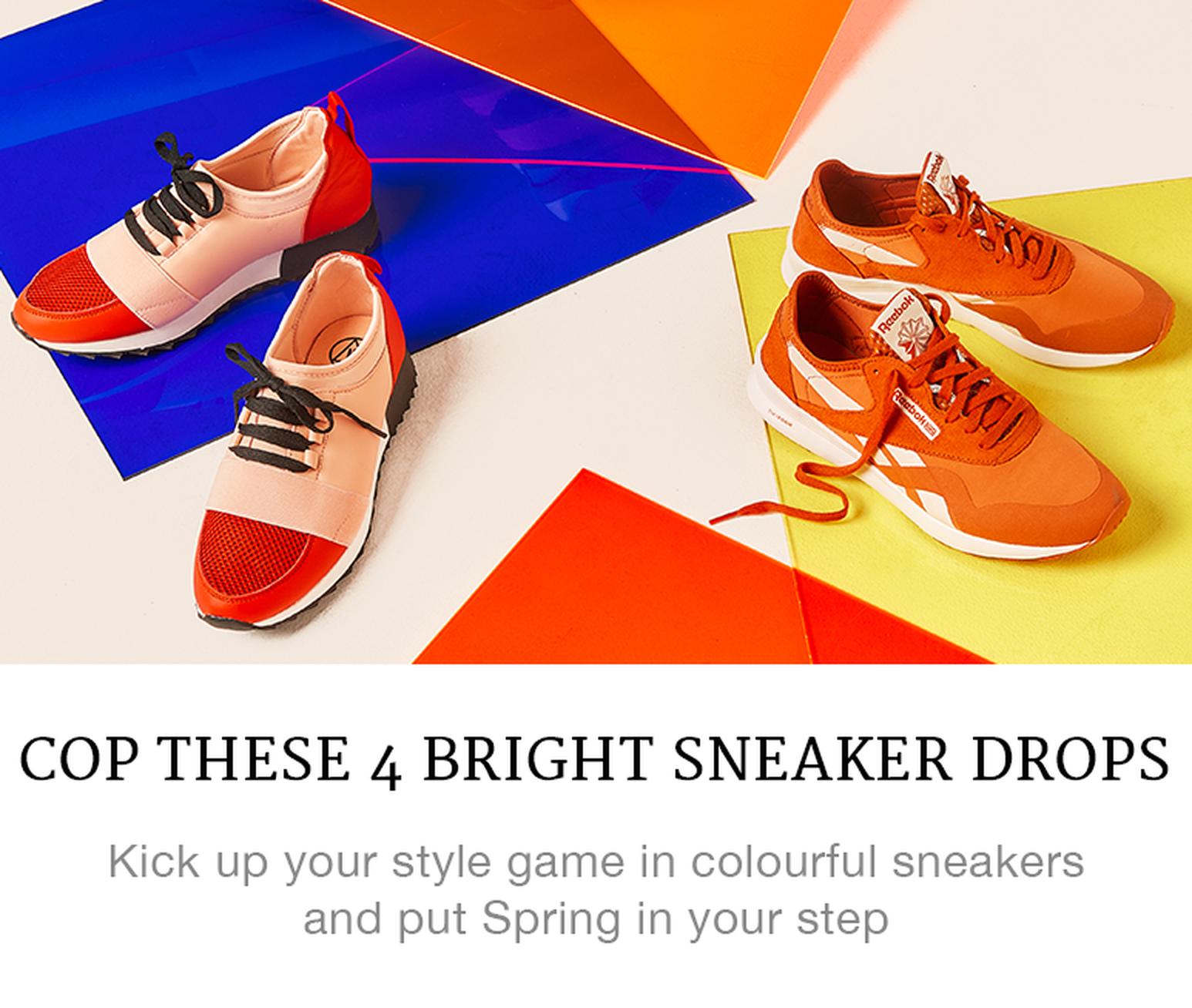 bright sneaker drops