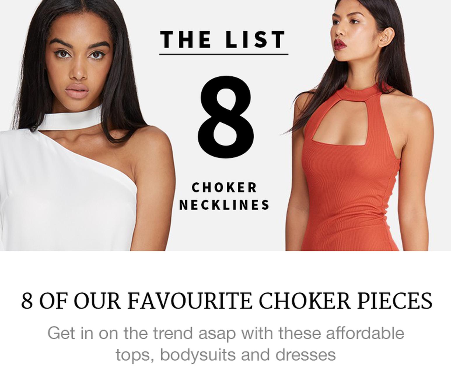 choker neckline fashion tops dresses bodysuits superbalist blog shop fashion
